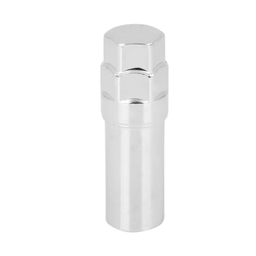 Unique Bargains Chrome 7 Spline Black Wheel Lug Nut Drive Tuner Key Tool Lock 16.5mm for Lug Nut