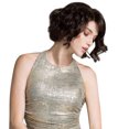 thumbnail image 4 of Fashion Synthetic Short Brown Curly Hair Wig 10 Inches High Temperature Fiber Rose Net Adjustable for Female Daily Party, 4 of 6