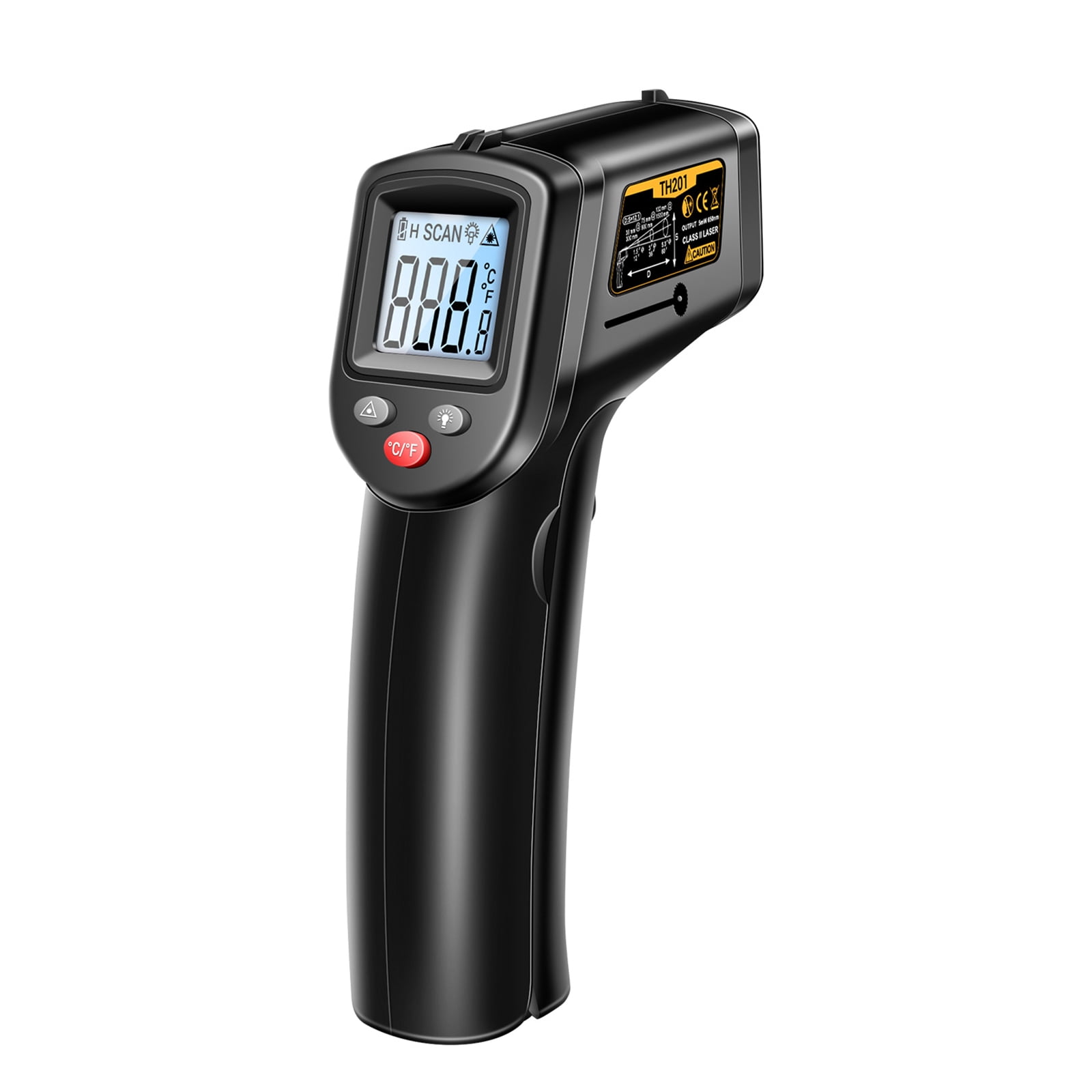 Industrial thermometer,Th201 -50℃～400℃ /-58℉～752℉ Infrared Thermometer Ir Thermometer Temperature Tester Thermometer Body Handheld Temperature Kitchen Not Human Kitchen Body Thermometer