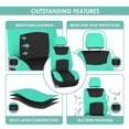 thumbnail image 4 of FH Group Light & Breezy Flat Cloth Car Seat Cover Set For Car Truck SUV Van Mint - Rear, 4 of 5