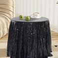 thumbnail image 1 of TIMIFIS Polyester Nappe en, Nappe Ronde de Décoration Intérieure Pailletée Mariage Pailletée pour Fêtes de Mariage 47X47 Pouces dans une Variété de Couleurs, 1 of 6