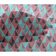thumbnail image 5 of oneOone Tissu en Viscose Chiffon Imprimé Géométrique Triangle BTY 42 Pouces de Large, 5 of 5