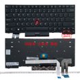 thumbnail image 2 of Clavier d'Ordinateur Portable US/RU/JP pour Lenovo Thinkpad E480 E485 E490 E495 E490S L380 L480 L390 L490 R480 R490 T480S T490 T495 01YP360 US Rétroéclairé Argent, 2 of 6
