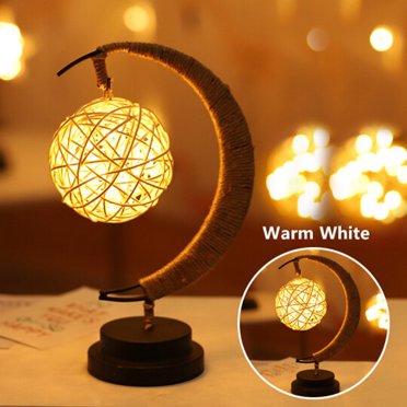 EGNMCR Veilleuses DEL Lumière Décorative Lumière Étoilée USB Fer Forgé Veilleuse Veilleuse