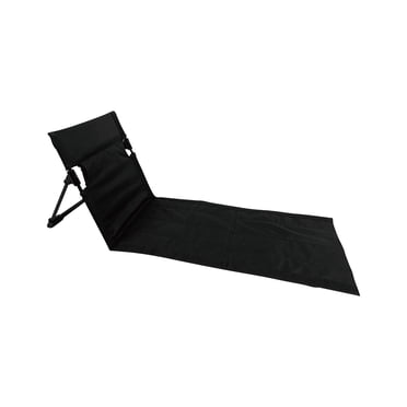 Folding Beach Lounger Foldable Beach Mat with Backrest 110 X 38 Cm Adjustable Beach Sun Mat Fabric Beach Lounger Reclining Mat Sun Lounger Padded Beach Mat with Backrest