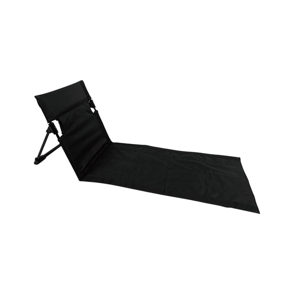 Folding Beach Lounger Foldable Beach Mat with Backrest 110 X 38 Cm Adjustable Beach Sun Mat Fabric Beach Lounger Reclining Mat Sun Lounger Padded Beach Mat with Backrest