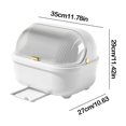 thumbnail image 3 of Vadktai Dish Drying Rack and Drain Board with Lid Cover, Kitchen Plate Cup Tray Cutlery Drainer, Plastic Dish Drying Box Multifunctional Space Saving Dish Drainer For Kitchen Accessories, 3 of 6