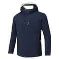 thumbnail image 1 of Birdeem Mansolid Color Water Resistance Drawstring Pockets Hooded Outdoor Jacket Coat, 1 of 5
