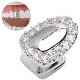 thumbnail image 3 of Single Tooth Decoration Single Tooth Hip Hop Teeth Single Tooth Bling Teeth Accessory Decoration For Halloween Party Hip Hop Show Argent, 3 of 8