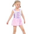 thumbnail image 4 of Maillot de Bain d'Été Deux Pièces pour Petite Fille, Bikini de Jeu de Rôle, Tankini pour Tout-Petit, Rouge, 3 à 10 Ans, 4 of 6