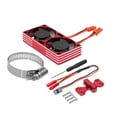 thumbnail image 4 of HILABEE RC Car Motor Heat Dissipation Fan Kit 22000RPM Adjustable Professional Sturdy Repair Parts Easily Install Double Cooling Fans Red, 4 of 9
