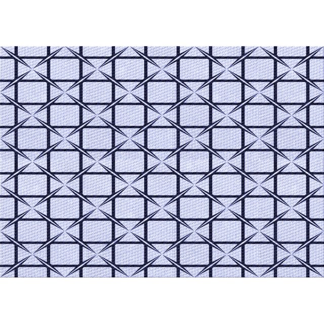 Ahgly Tapis Rectangulaire Lavable en Machine Intérieur Lavande Bleu, 4 Pieds x 6 Pieds