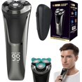 thumbnail image 1 of Snapbuy Electric Razor for Men, Snapbuy Electric Razor Pro, 4D Floating Head Rotary Shaver, Ipx7 Waterproof Electric Razor, Wet & Dry Rechargeable Electric Shaver LCD Display, 1 of 7