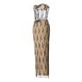 thumbnail image 2 of Faithtur Women?s 2 Piece Summer Outfits, Strapless Drawstring Lace Tube Tops + Long Skirt Set, 2 of 9