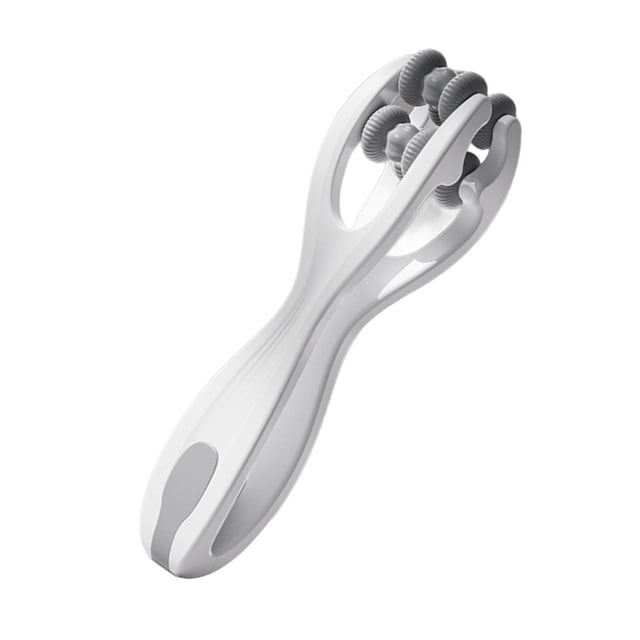 Esquirla Rouleau de Massage pour Doigts, Rouleau pour Articulations de la Main, Rouleaux Doubles Outils de Massage de la Main pour Raideur Utilisateurs de Clavier Hommes Femmes Gris