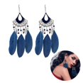 thumbnail image 3 of Bohemian Earrings National Style Retro Long Pendant Earrings Statement Earrings, 3 of 9