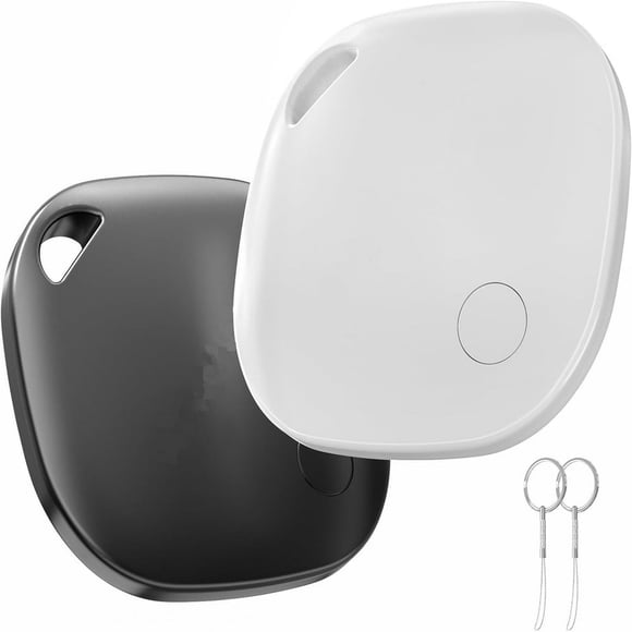 KEINXS Tags 2 Pack Air Tracker Item Finders with Find My (iOS Only) Track Your Keys Wallet Luggage Backpack Super Lightweight Comes with Beautiful Keyrings