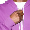 thumbnail image 3 of American Apparel Sweat à Capuche Zippé en Polaire Flex Unisexe, TTP, Orchidée Foncée, 3 of 6