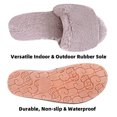 thumbnail image 4 of Women Fuzzy House Slippers Summer Open Toe Furry Slippers Fluffy Memory Foam Slippers for Women, 4 of 9