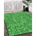 thumbnail image 3 of Ahgly Tapis Rectangulaire Lavable en Machine Intérieur Transitionnel Vert Néon, 2 Pieds x 3 Pieds, 3 of 7