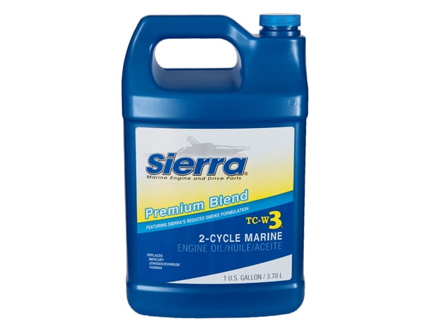 Sierra Marine Oil 18-9500-3 Marine Series; TC-W3; Premium Blend 2-Cycle Marine Engine Oil; 1 Gallon Jug; Single; NMMA Certified