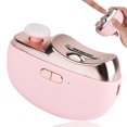 thumbnail image 1 of WJCA 2025 Upgraded Electric Nail Trimmer, 2-Speed Automatic Filer with LED Light & Storage Case, USB Rechargeable for All Ages, Pink., 1 of 6
