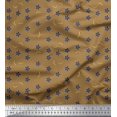 thumbnail image 1 of Soimoi Tissu Popeline de Coton Imprimé Floral & Libellule Insectes au Mètre 56 Pouces de Large, 1 of 3