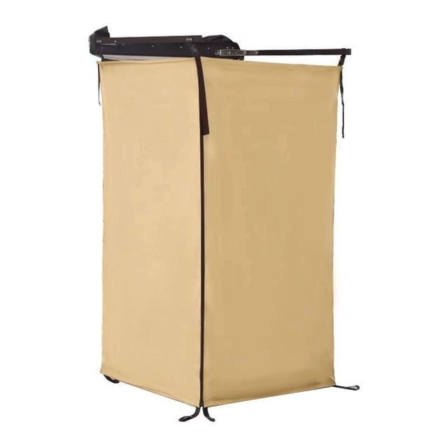 S SERENABLE Vehicle Side Shower Tent Automotive RV Tailgate Van Restroom Privacy Shelter Khaki