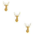 thumbnail image 4 of Wweixi Multifunctional 3D Mirror Deer Wall Sticker For Various Uses Personalized Home gold XXL 3Set, 4 of 6