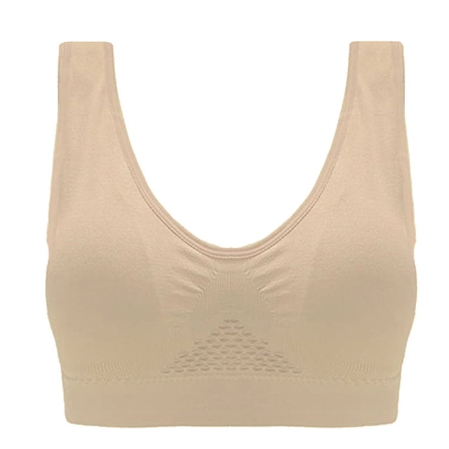 Timegard Sports Bras for Women Plus Size Breathable Comfort Wireless Bras High Support Athletic Yoga