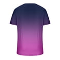 thumbnail image 3 of LSLJS Mens Gradient Print T-Shirt Fitness Muscle Short Sleeve Shirts V-Neck Athletic Pullover Top, 3 of 4