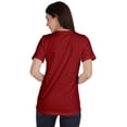 thumbnail image 3 of Inkmeso Womens Basic Crewneck Tshirt Short Sleeve Regular Fit Long Tee Workout Top, 3 of 8