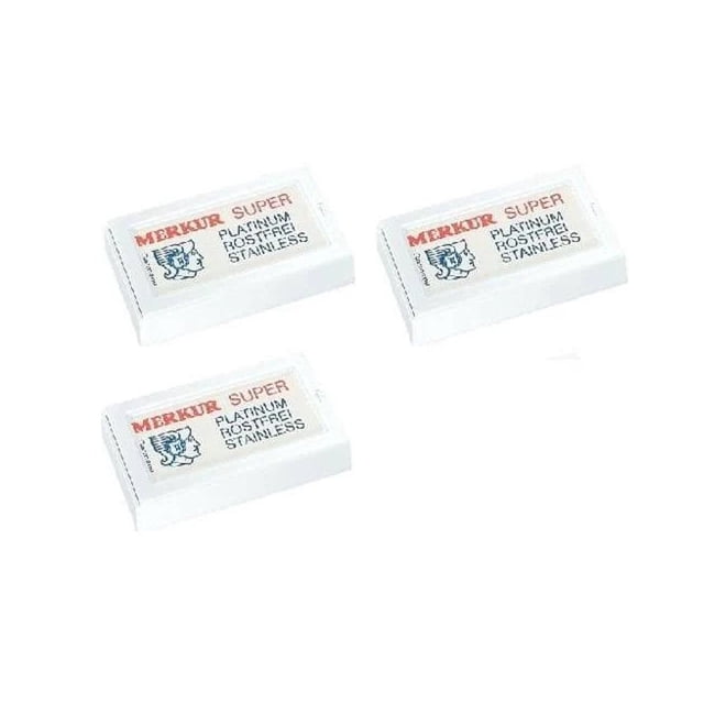 Merkur Lames de Rasoir de Sûreté à Double Tranchant, 10 Unités (Lot de 3)