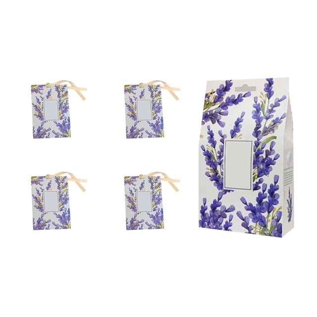 Sacs à Vêtements pour Rangement Sachet Sac Désodorisant Sachet d'Aromathérapie Garde-Robe de Voiture Garde-Robe Vêtements Parfum Longue Tenue 4 Sacs Sac à Vêtements