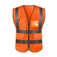 thumbnail image 1 of ZheElen Women Men Night Work Reflective Vest Construction Traffic Breathable Mesh Workwear A Type, 1 of 7