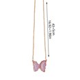 thumbnail image 2 of PVCS Ladies Fashion Multicolor Butterfly Necklace Crystal Clavicle Chain Pendant, 2 of 2
