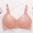 thumbnail image 3 of Bocqde Women's Plus Size Bra Embroidery Comfortable Breathable No Underwire Push Up Bra Full Coverage Soft Support Bralettes, 3 of 6