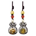 thumbnail image 2 of Clearance! Chinese Zodiac Wealth Bag Pendant Charm For Daily Fortune Rotating God Of Wealth Bag Luck And Keychain For Good Fortune, 2 of 9