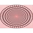 thumbnail image 1 of Ahgly Company Machine Washable Indoor Rectangle Transitional Light Rose Pink Area Rugs, 3' x 5', 1 of 7