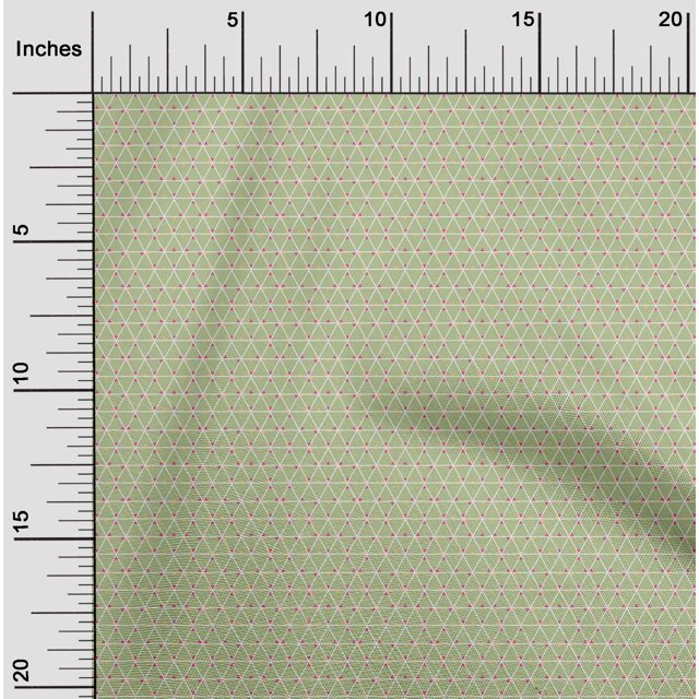 oneOone Cotton Flex Fabric Triangle Geometric Decor Fabric Printed BTY 40 Inch Wide