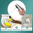 thumbnail image 4 of Hose Spray Nozzle,Toilet Spray Set Companion One Inlet Two Outlet Twin Angle Valves Spray Nozzle Booster Toilet Flusher,One on One, 4 of 6