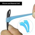 thumbnail image 2 of kurtrusly Anti Slip Eyeglass Ear hook Silicone Lightweight Eyeglasses Grip Light Blue 1Set, 2 of 6