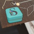 thumbnail image 3 of Dvkptbk Jewelry Storage 26 Letters Earring Jewelry Display Storage Box Case Organizer Flannel Tray Holder Gift Storage Trunks & Bag, 3 of 3