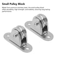 thumbnail image 3 of Stainless Steel Small Pulley Block Silent Pulley for DIY Equipment Wire Rope Rail Sliding Gate, Effortless , Noiseless, 176 Lb Load Capacity, 3 of 8