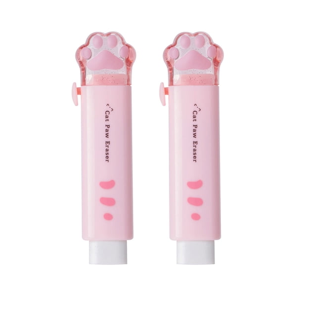 Qonioi Cat Paw Eraser, Cute Cat Claw Pencil Eraser for Students, Adorable Cat Shaped Erasers, Fun School Office Stationery Supplies for Kids Gifts