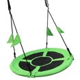 thumbnail image 4 of Generic Adjustable Outdoor Kids Fitness Swing Rings with 900D Oxford Fabric & Galvanized Pipes, 300kg Capacity, Green, Type 1/2 Optional, Includes Straps, Ropes, Carabiners, and Accessories for, 4 of 6