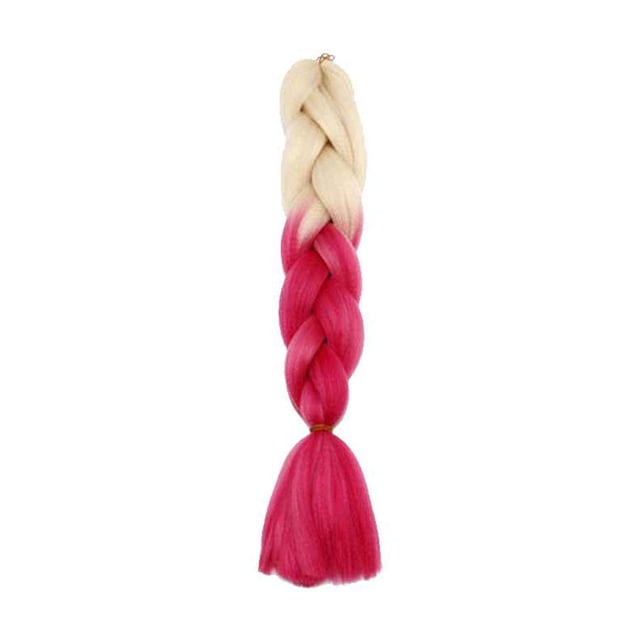 Langgg Gradient Color Women Braid Hair Large Braiding Hair Wigs High Temperature Fiber Synthetic Hair Extensions
