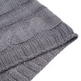 thumbnail image 4 of Grey Soft Knitted Cable Throw Blanket, 4 of 4