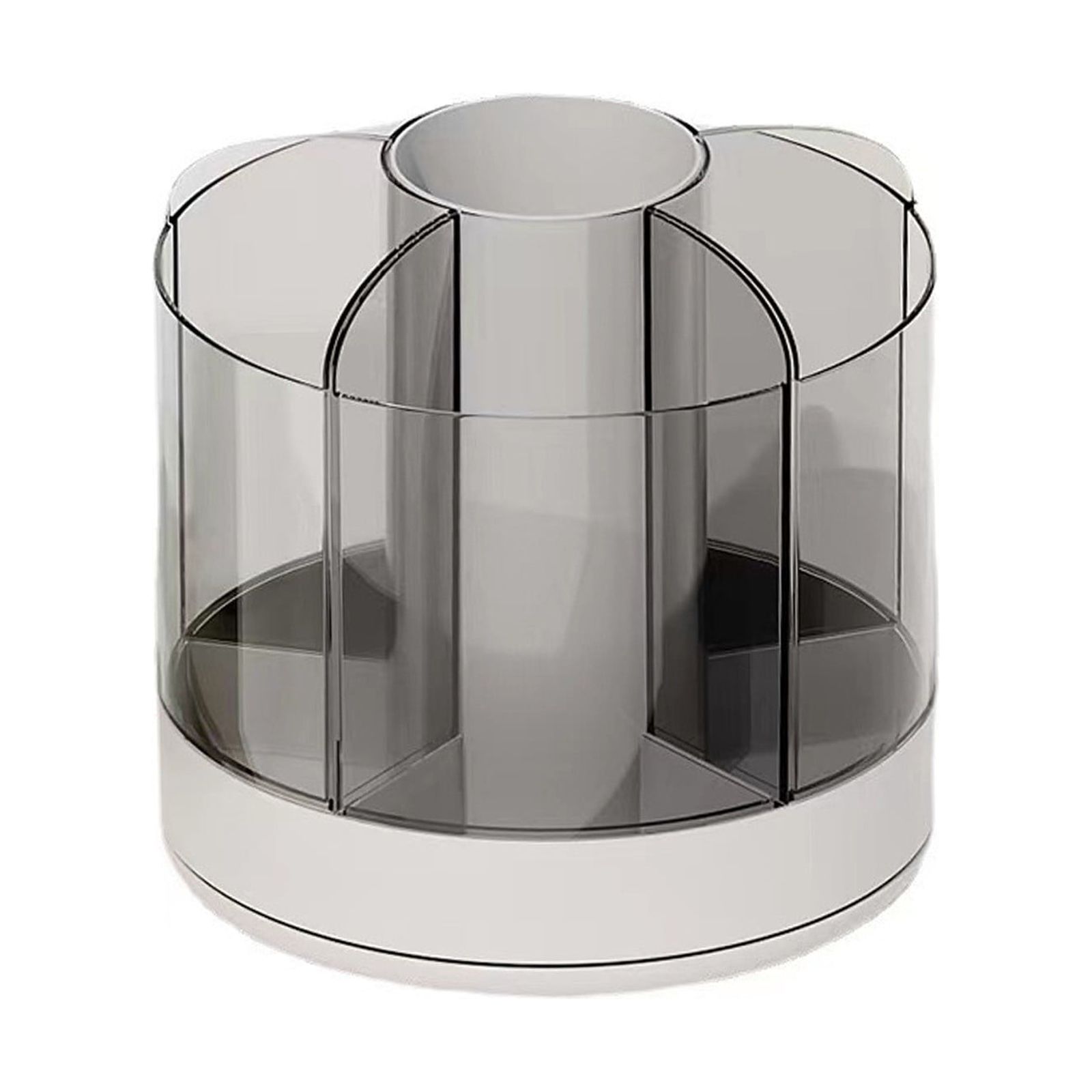 XYAIYT 360 Degree Rotating Desk Organizer with 6 Compartments for Office Supplies Makeup Brushes Jewelry Storage Multipurpose Desk Accessory for Home Office School Use