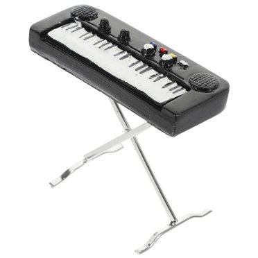 BRIGHTFUFU Modèle d'Orgue Électronique Mini Orgue Électronique Alliage Noir Lot de 1